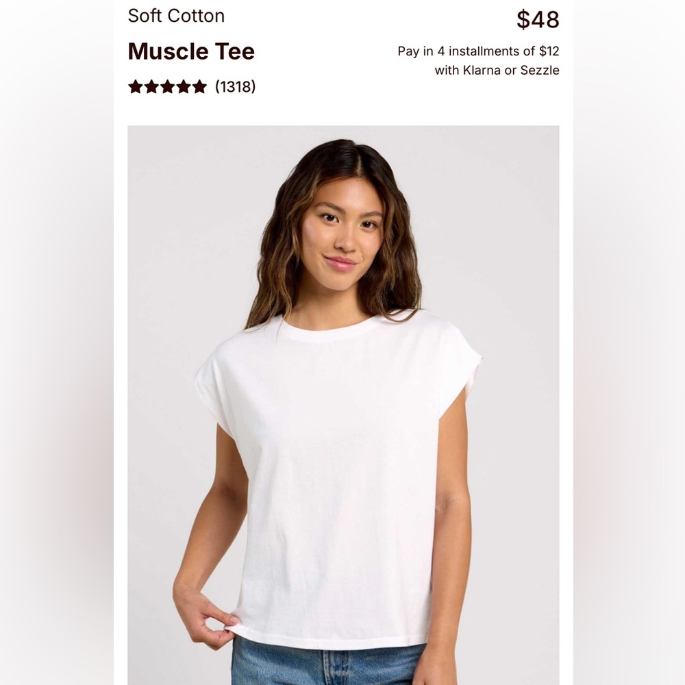 nuuds White Muscle Tee